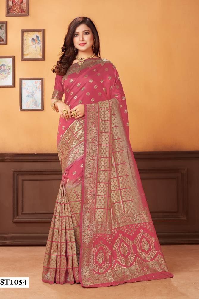 Zeeya Hit Color 6 Designer Wedding Wear Banarasi jacquard Sarees Collection