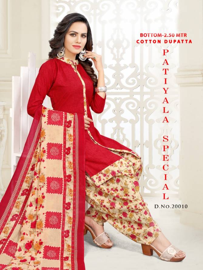Vandana Patiyala Special 2 Latest Regular Wear Printed Cotton Ready Made Salwar Suit Collection 