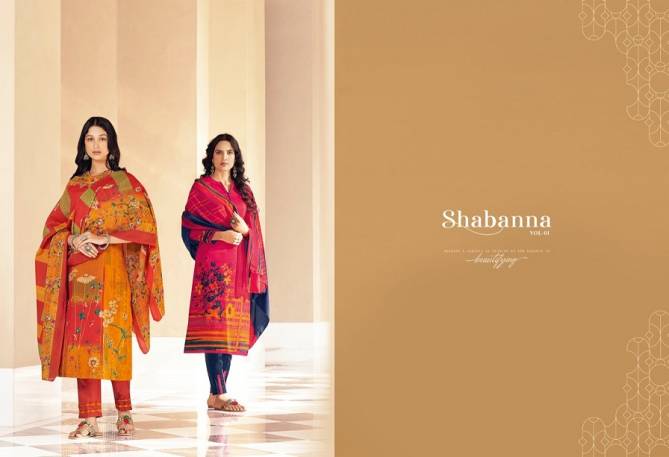 Suryajyoti Shabanna 1 Latest Fancy Designer Regular Casual Wear Cotton Dress Materials Collection

