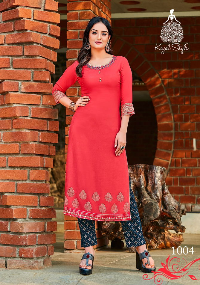 Fashion Dream 1 Kajal Fancy Designer Style Casual Wear Kurtis With Bottom Collection
