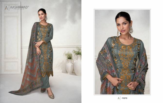 Arsh By Aashirwad 9869 Series Readymade Suits Wholesale market in Surat with Price