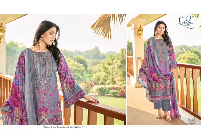 Naira Nx Vol 12 By Levisha Cambric Cotton Printed Dress Material Wholesale Price