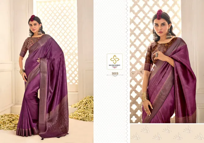 Pallavi Vol 3 By Shubh Shree Tusser Silk Sarees Exporters In India