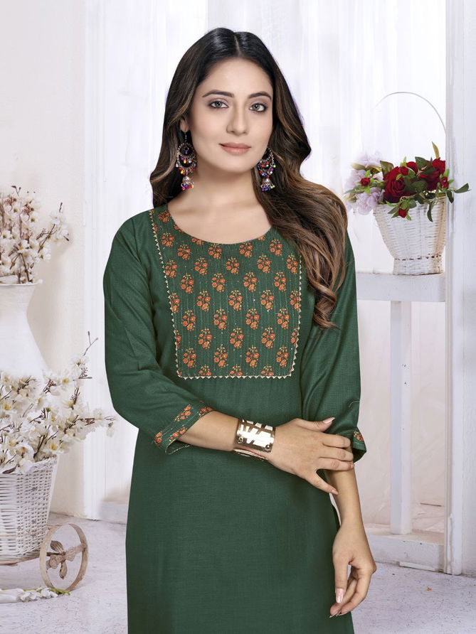 Gng 1114 Fancy Wear Cotton Latest Designer Kurti With Bottom Collection