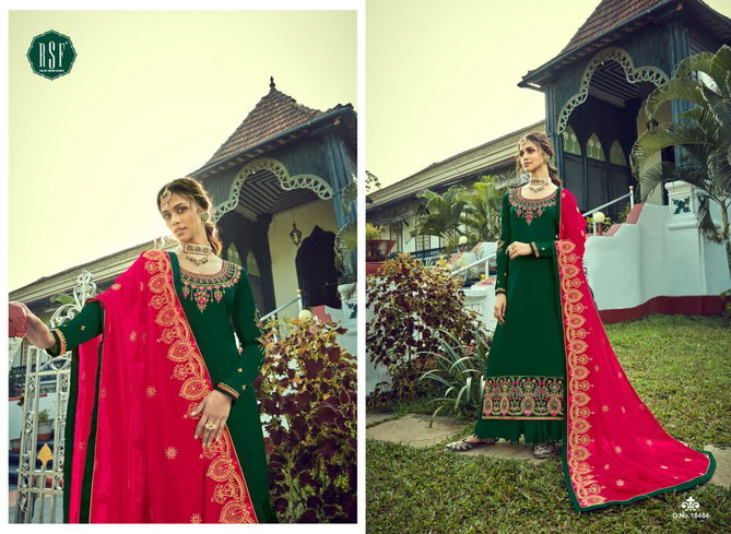 Rsf Ozas Designer Heavy Exclusive Wedding Wear Georgette Heavy Salwar Suits Collection
