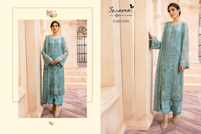 Serene Farasha Heavy Festive Wear Georgette Embroidery Pakistani Salwar Kameez Collection