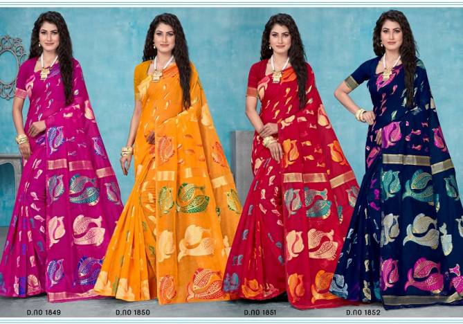 Kalista Rimly Cotton Silk Casual Wear Designer Saree Collection
