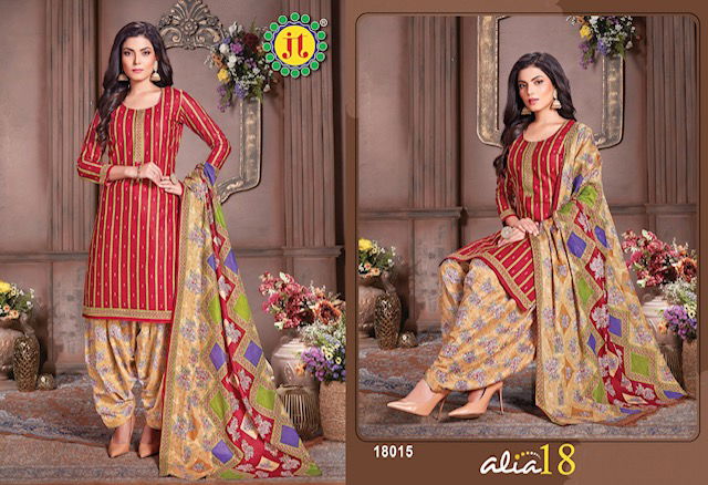 Jt Alia 18 Fancy Casual Daily Wear Printed Cotton Dress Material Collection