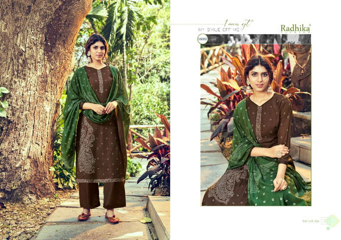 Azara Radhika Kenza 4 Casual Wear Cotton Slub Printed Designer Dress Material