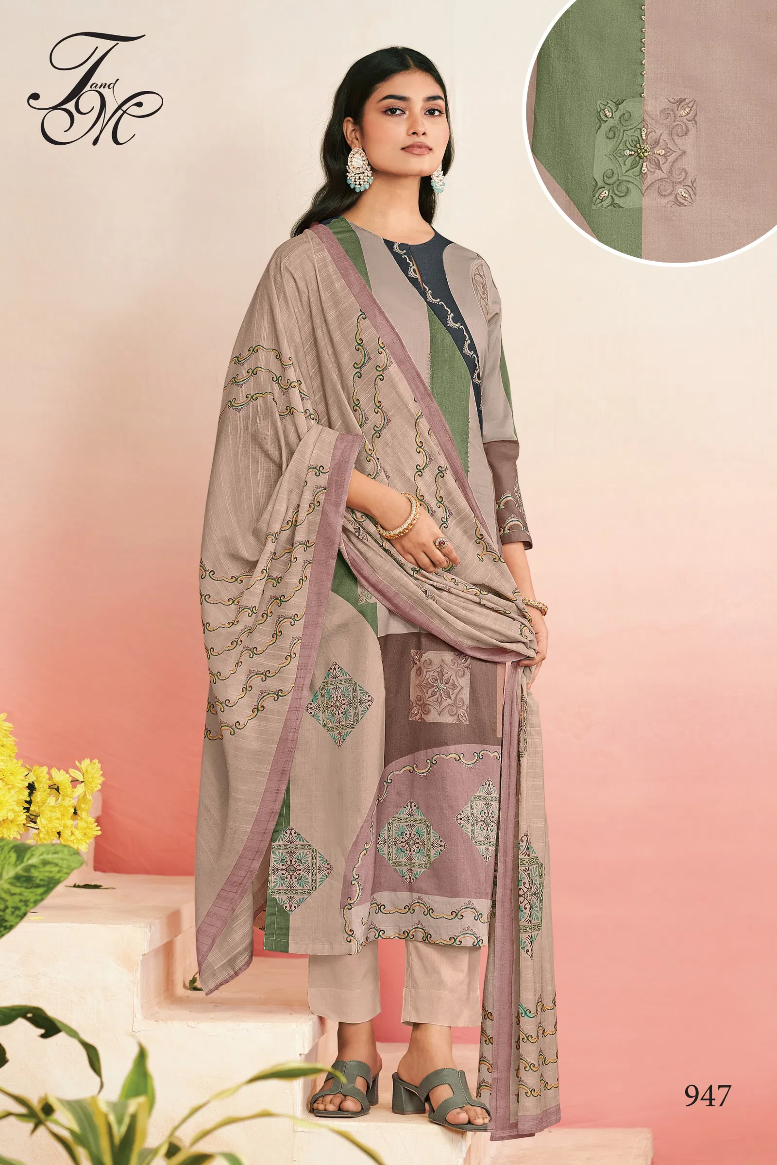 Raheela By T&M Lawn Cotton Dress Printed Material Wholesale Shop In Surat