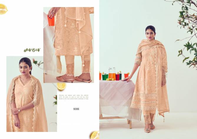 Shikanji By Jay Vijay Embroidery Organza Khadi Block Printed Suits Wholesale Market In Surat