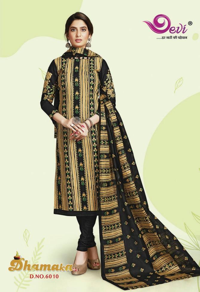 Devi Dhamaka 6 Latest Collection Of Regular Wear Printed Cotton Dress Material