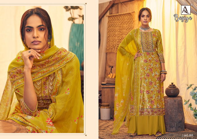 Alok Bagiya Latest Designer  Pure Viscose Velvet Printed Dresss Material Collection 
