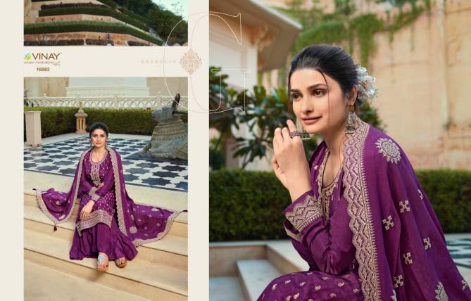 Vinay Kaseesh Guzarish Heavy Wedding Wear Jacquard Designer Salwar Suits Collection