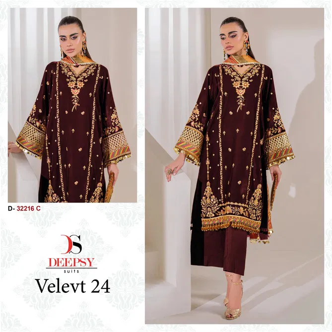 Velvet 24 By Deepsy Embroidery Pakistani Suits Surat Wholesale Market