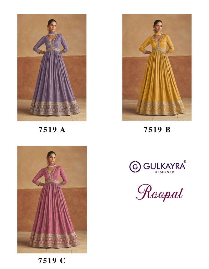 Roopal By Gulkayra Viscose Silk Designer Gown With Dupatta Orders In India