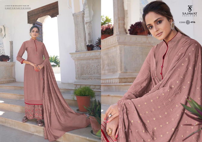 SAJAWAT  ROOHI VOL -02 Latest Heavy Designer Festive Wear Fancy Pyor Modal Viscose Heavy Work Salwar Suit Collection