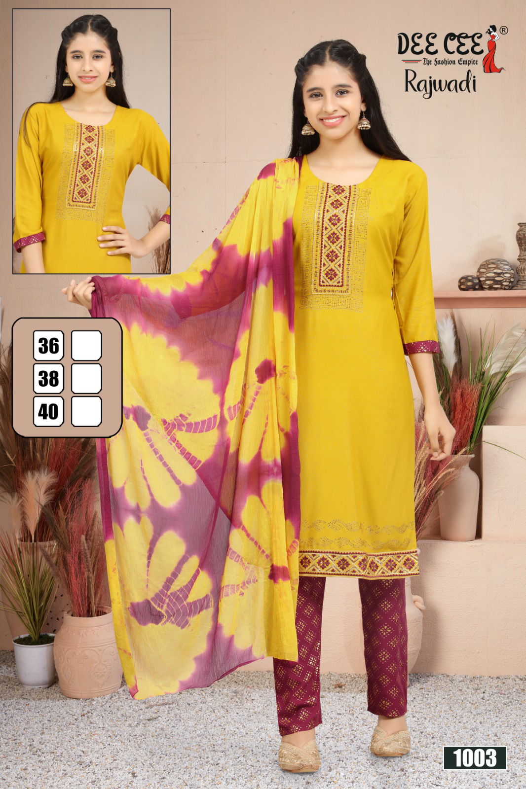 Rajwadi By Deecee Kids Girl Wear Kurti With Bottom Dupatta Exporters In India