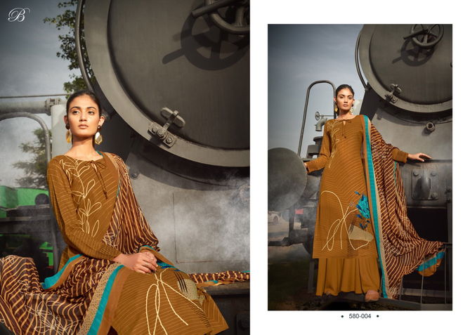 Ruhani By Belliza Woollen Winter Wear Pashmina Dress Material Wholesale Online