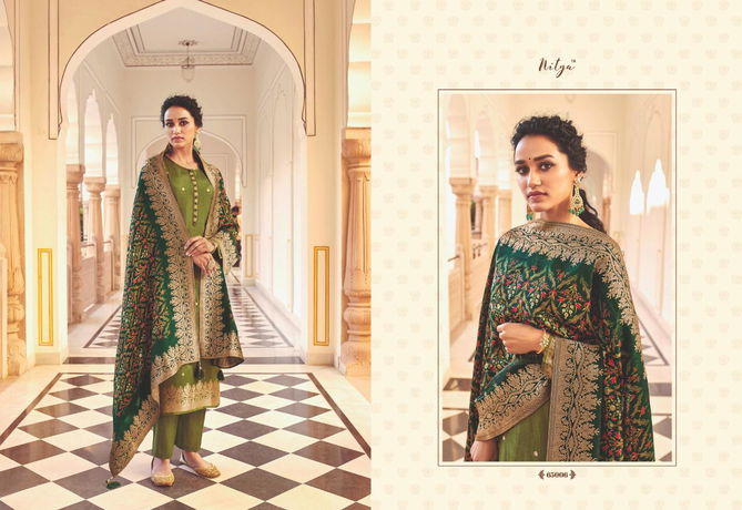 LT FABRICS NITYA VOL-165 Latest Fancy Festive Wear Dola Jacquard With Hand Work Heavy Salwar Suit Collection 