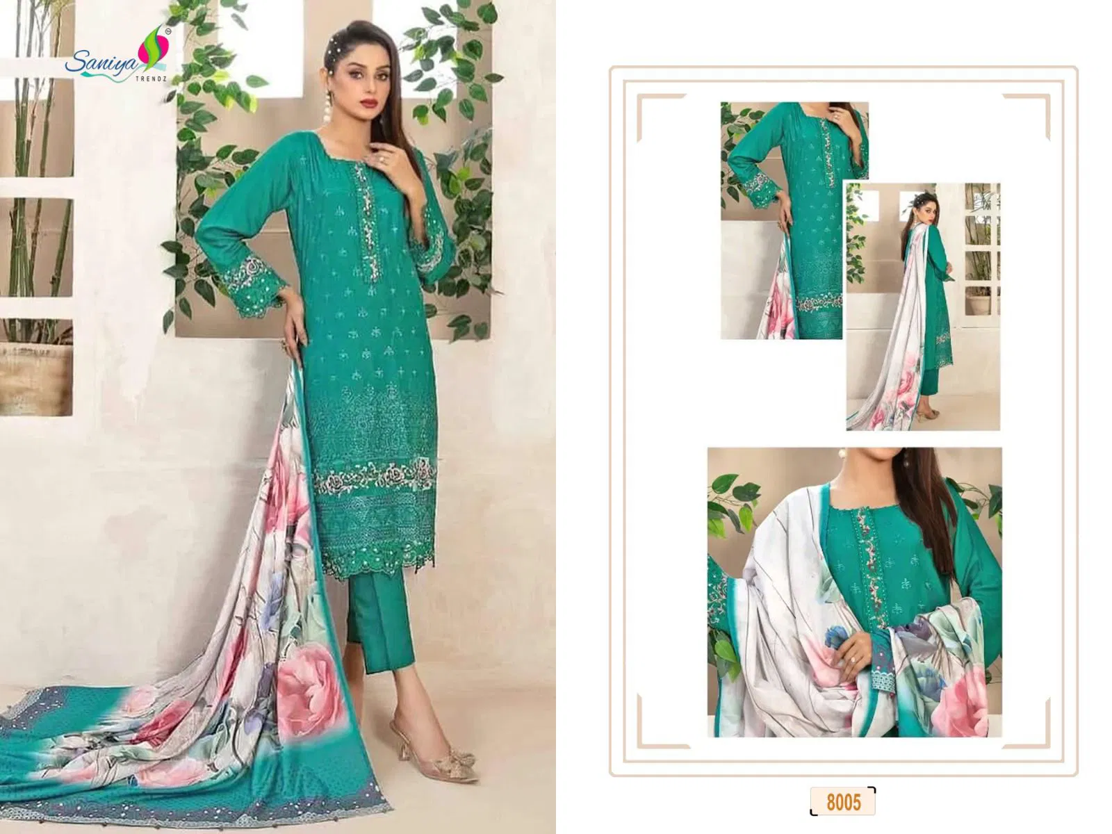 Rang Rasiya Nx Vol 8 By Saniya Cotton Pakistani Dress Material Online Wholesale