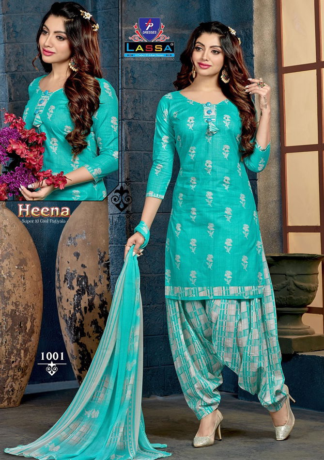 Arihant Lassa Heena Super 10 Cool Patiala Casual Wear Printed Cotton Dress Material Collection
