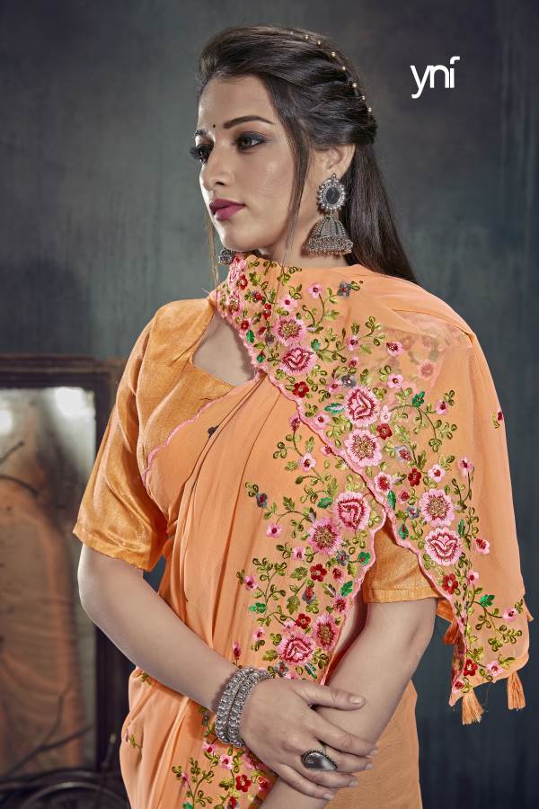 Ynf Tyaar New Designer Festive Wear Georgette Heavy Latest Saree Collection