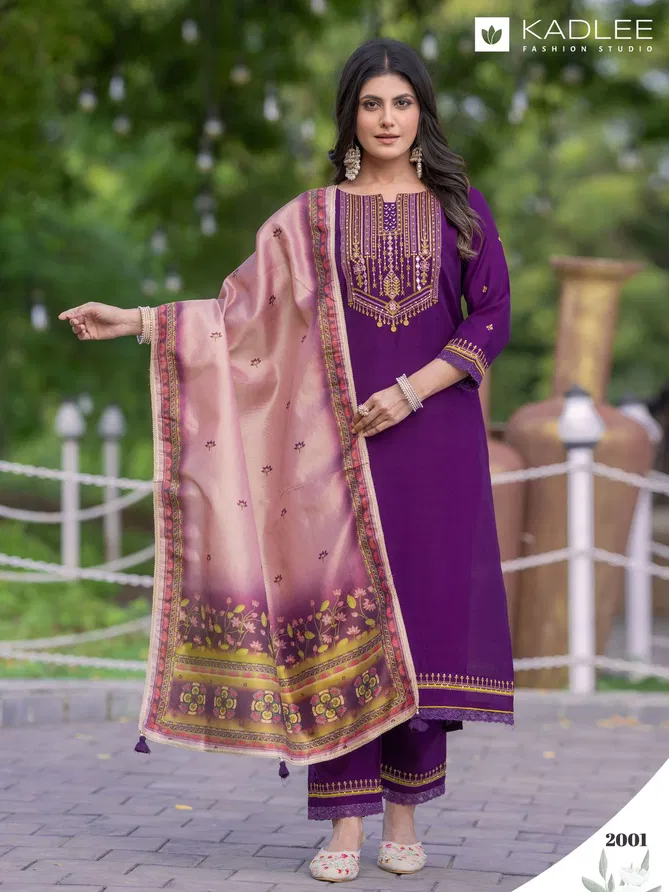 Nirvana By Kadlee Viscose Kurti With Bottom Dupatta Wholesale In India