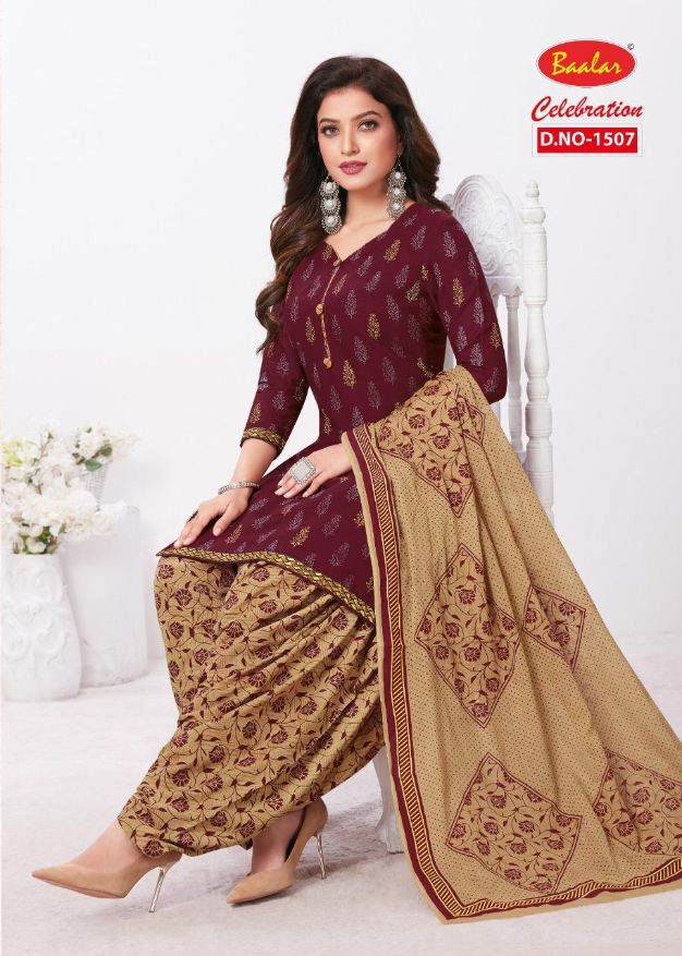 Baalar Celebration Patiala Special 15 Fancy Casual Daily Wear Cotton Dress Material Collection