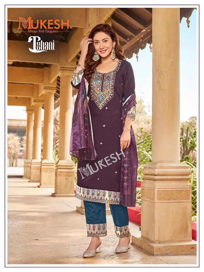 Ishani By Banwery Viscose Embroidery Kurti With Bottom Dupatta Wholesale In India