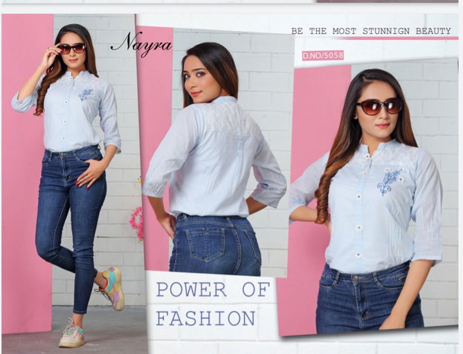 Nayra Forever Latest fancy Designer Casual Wear Western Ladies Top Collection
