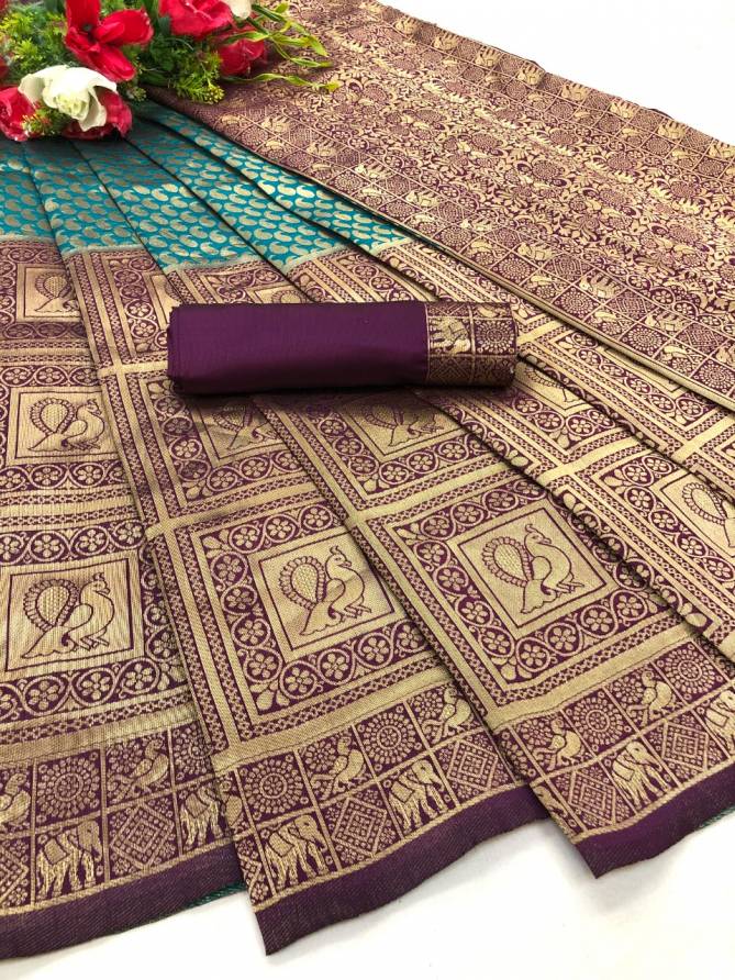 Maahi 13 Latest Fancy Designer Festive And Party Wear Banarasi Silk with Golden Zari Work Saree Collection
