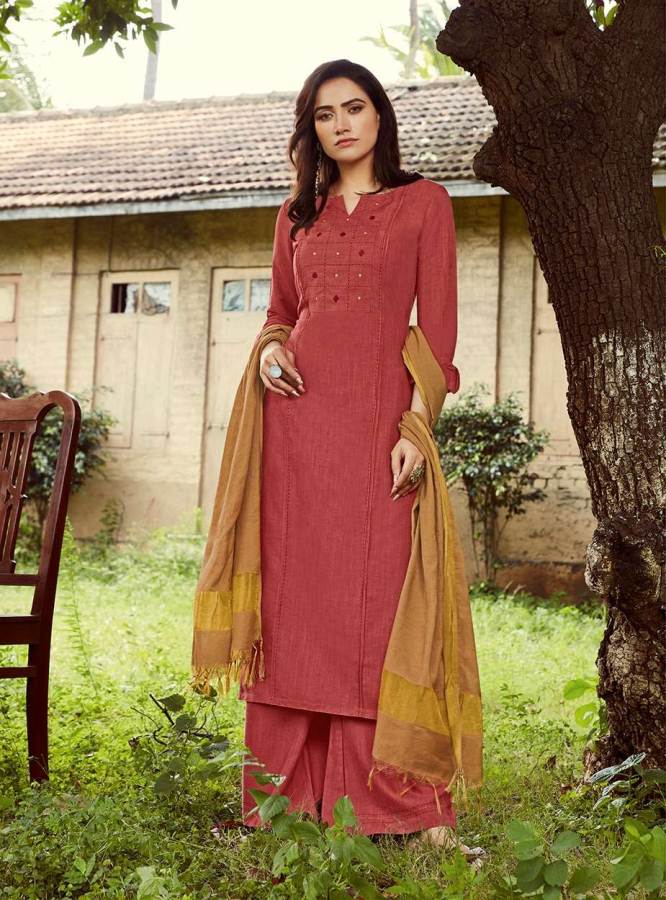 LYMI Launch Of New Designer Rayon Plazzo Pattern Salwar Suit With Embroidered Work And Banarasi Dupatta