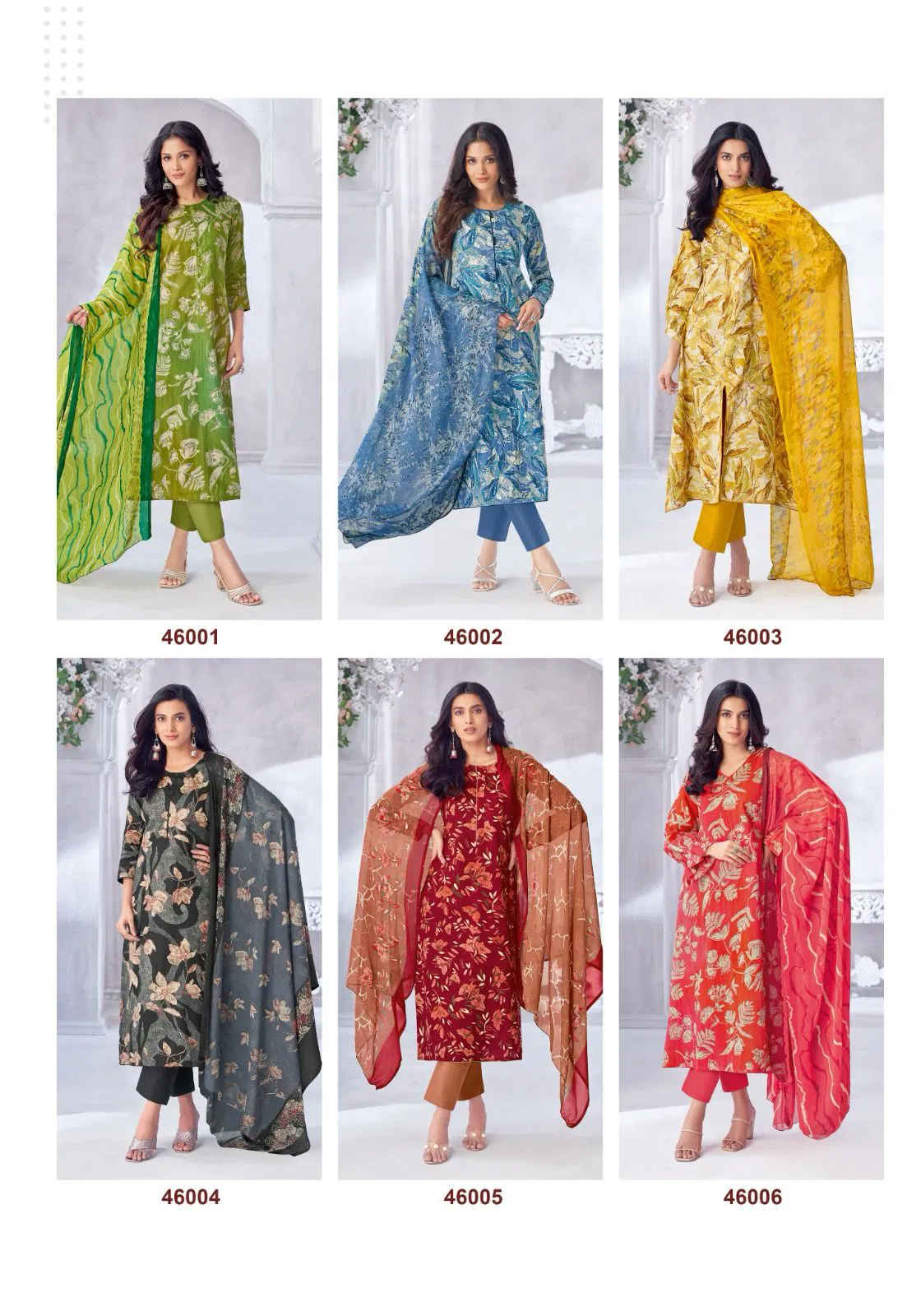 Naishaa Vol 46 By Suryajyoti Jam Satin Printed Dress Material Orders In India