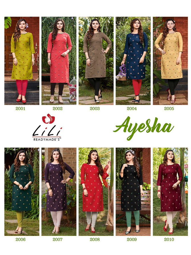 Lili Ayesha Latest Designer Casual Wear Slab Cotton Kurtis Collection
