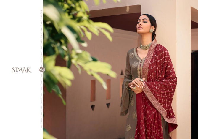 GLOSSY SAFA Fancy festive Wear Heavy Pure Chinon Sequins Embroidery With Jacquard Daman Heavy Salwar Suit Collection 