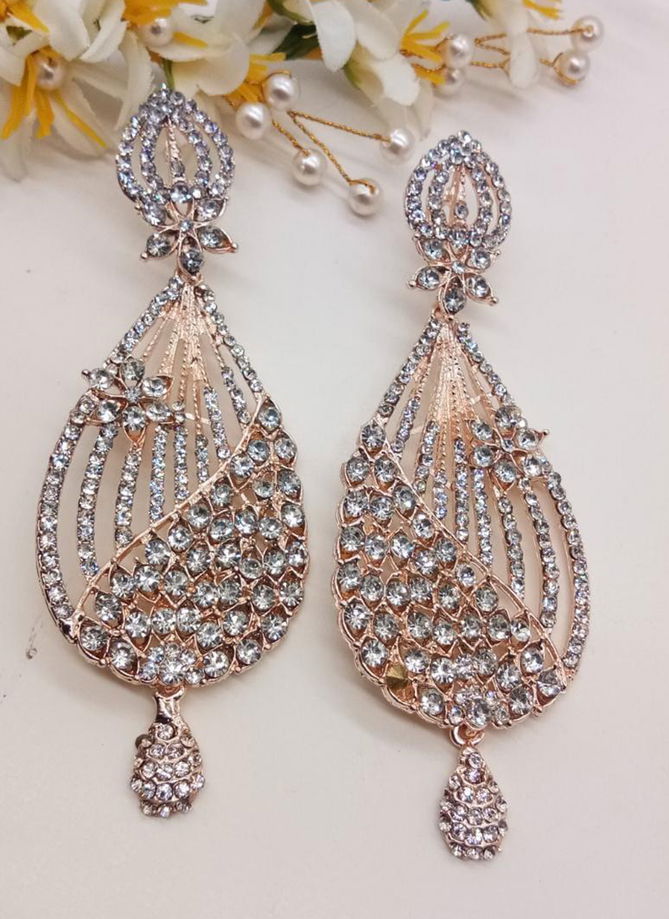 Fancy Party Wear And For Wedding Long Earrings Collection