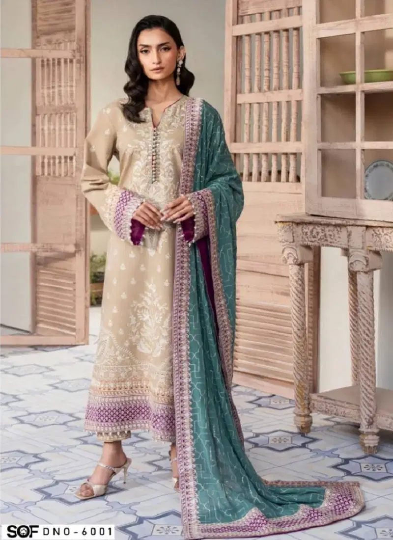 Sof Saira Rizwan Vol 6 Lawn Printed Wholesale Dress Material In India
