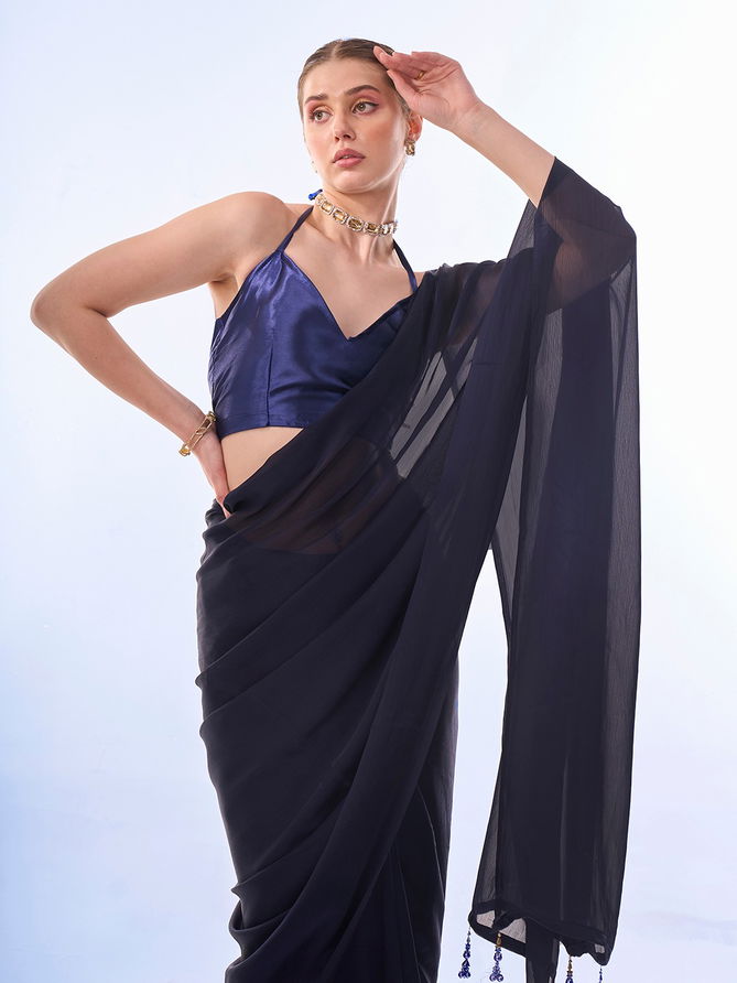 Laxminam OP 506 Satin Chiffon Daily Wear Saree Suppliers In India