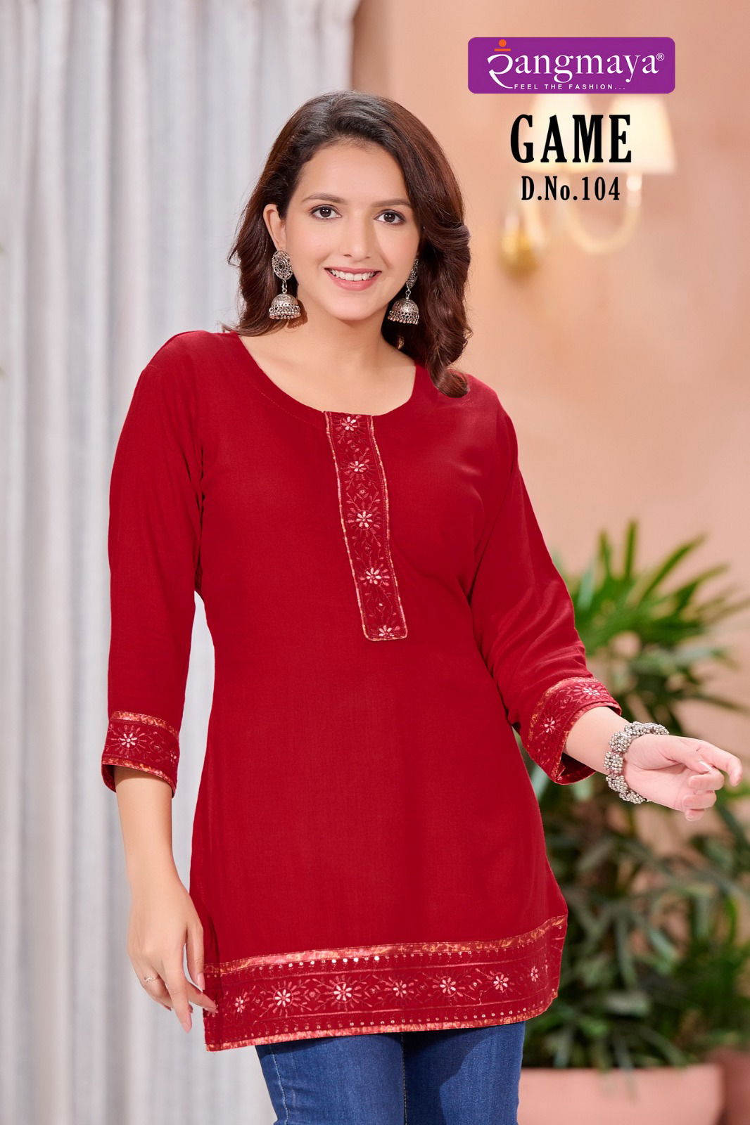 Game By Rangmaya Western Short Tops Wholesale In India