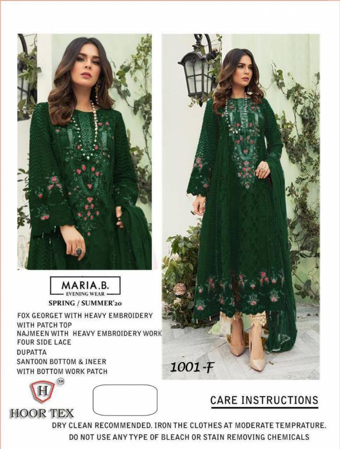 Hoor tex MARIA.B. Supe Hit Design Faux Georgette with Embroidery work Designer Pakistani Collections Full Set and Single Available