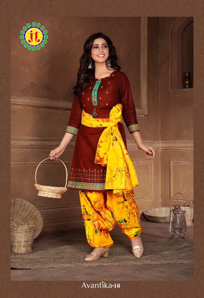 Jt Avantika 10 Latest fancy Regular Wear Printed Readymade Salwar Suit Collection
