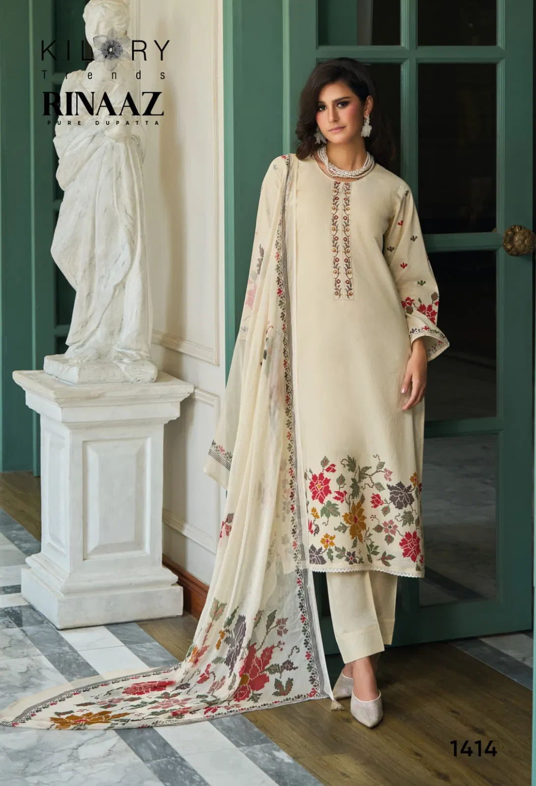 Rinaaz By Kilory Lawn Cotton Digital Printed Salwar Kameez Wholesale Online