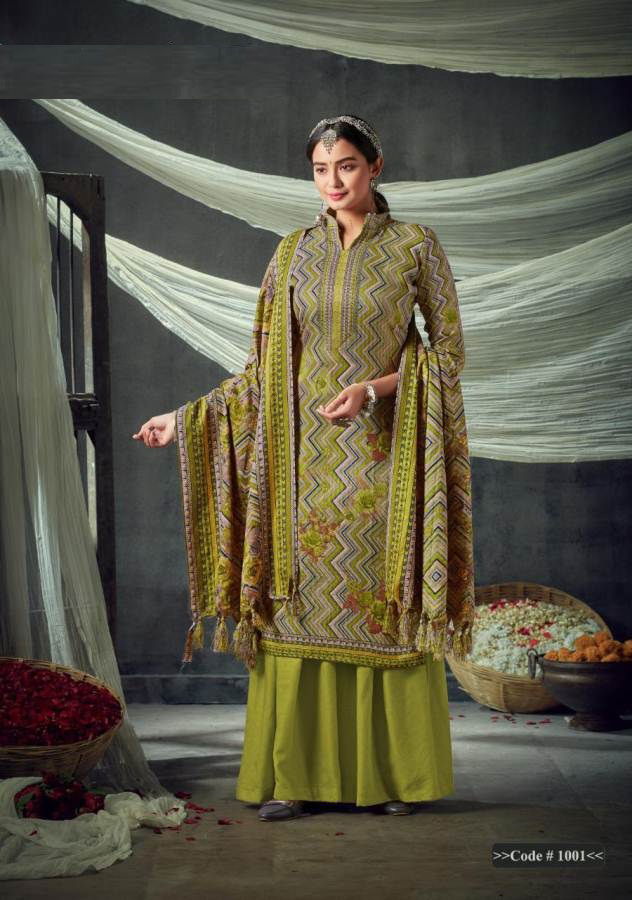 Slky 3 Latest Designer Casual Wear Pure Pashmina Winter Dress Material Collection 