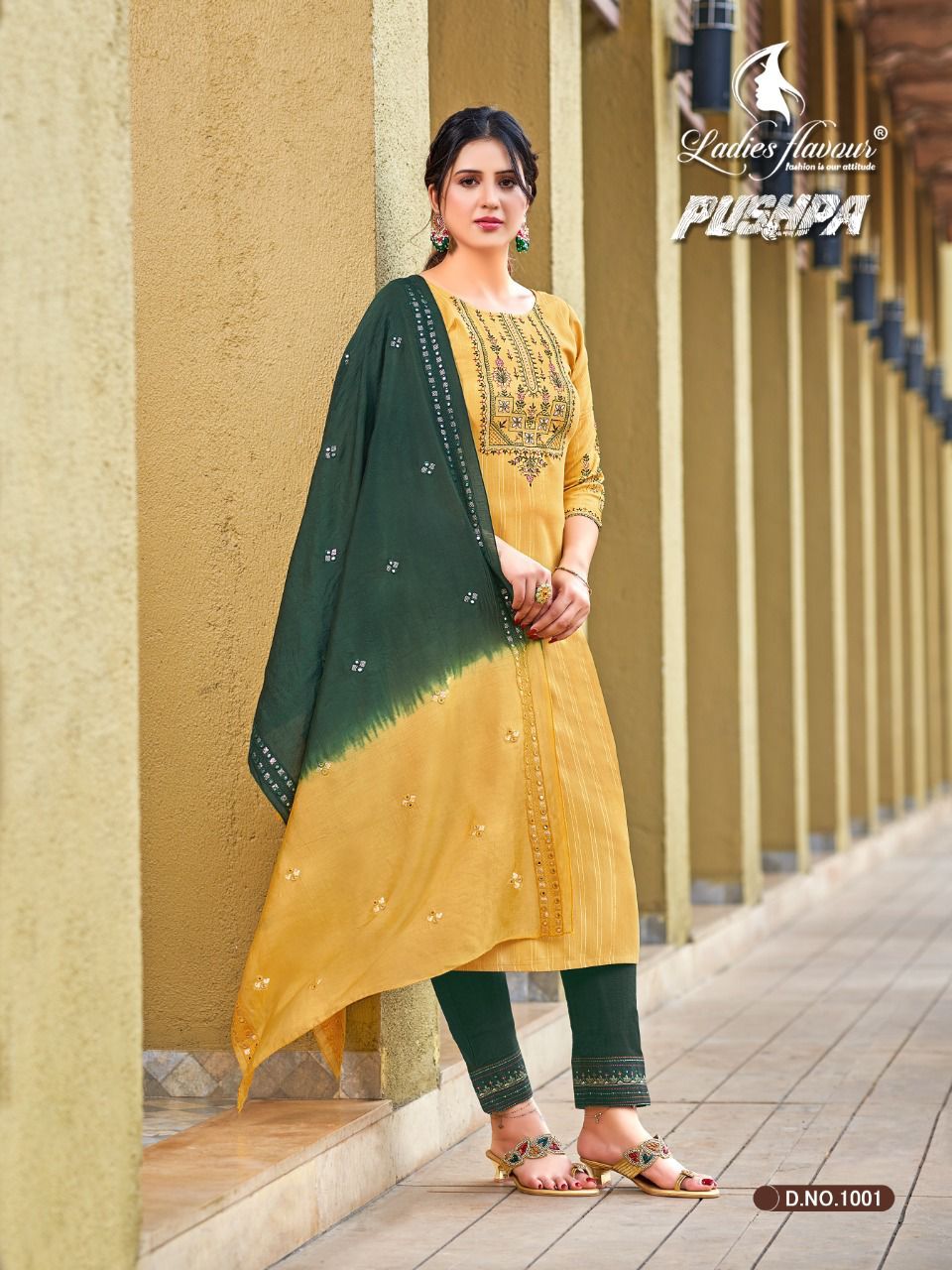 Ladies Flavour Pushpa Latest Festive Wear Rayon Designer Wear Ready Made Collection