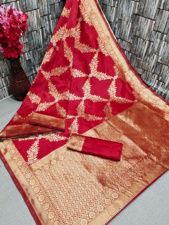 Maahi 3 Latest Fancy Designer Heavy Casual Wear Banarasi Silk Saree Collection
