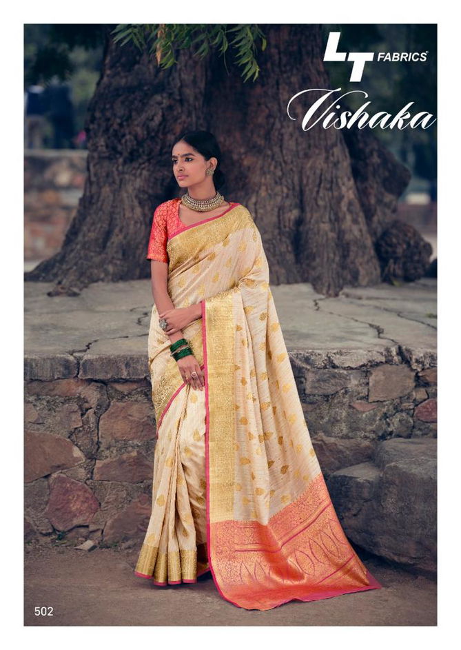 Lt Vishaka  Silk Latest fancy Designer Festive Wear Silk Heavy Sarees Collection