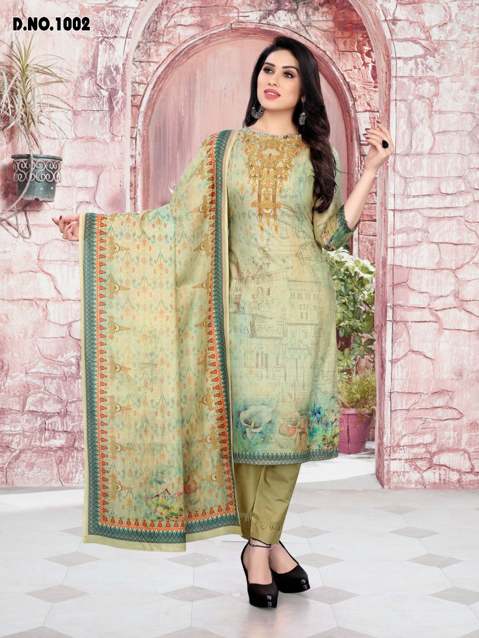 Naaz 1 Beautiful Designer Casual Daily Wear Printed Cotton Dress Material Collection
