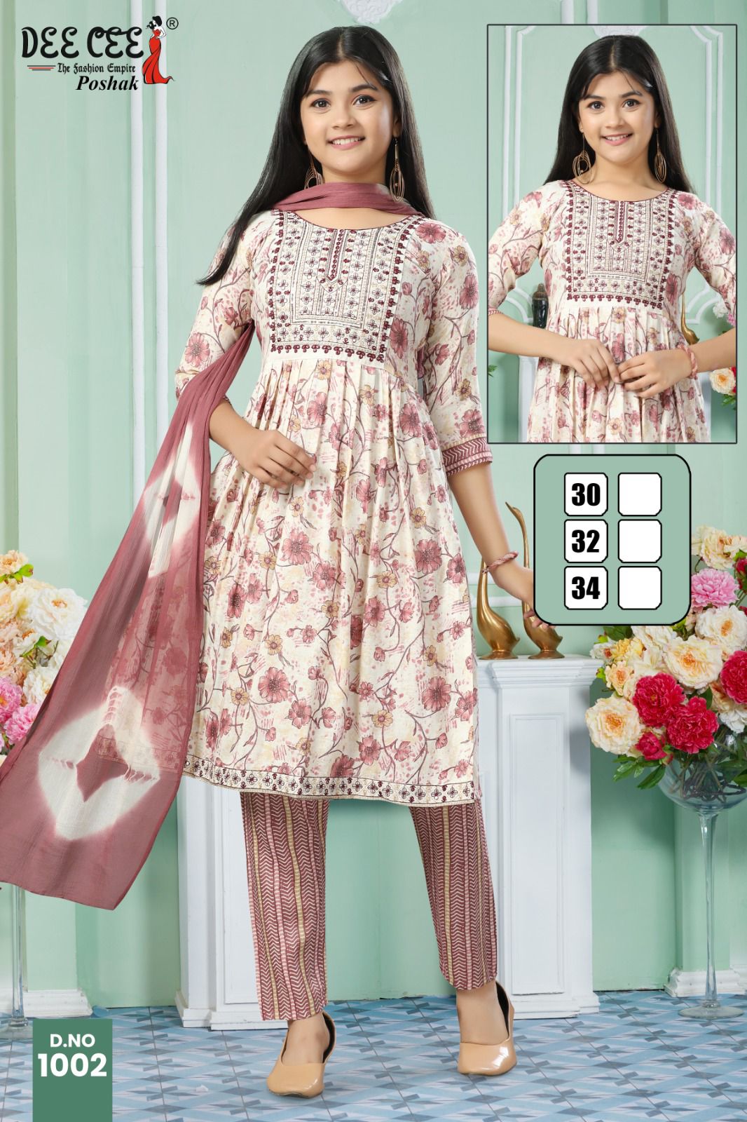 Poshak By Deecee Kids Girl Wear Kurti With Bottom Dupatta Wholesale In India