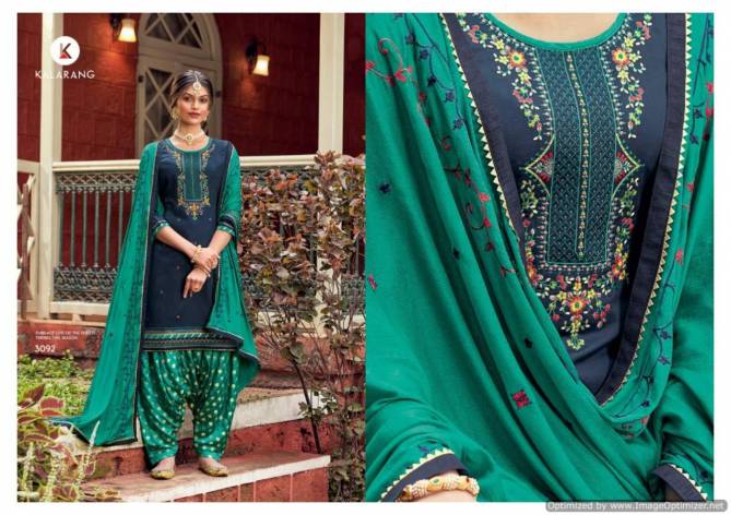 Kalarang Prakruti 3 Festive Wear Jam Silk Cotton With Work Designer Salwar Kameez Collection

